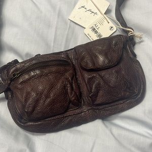 Free People Wade leather sling bag